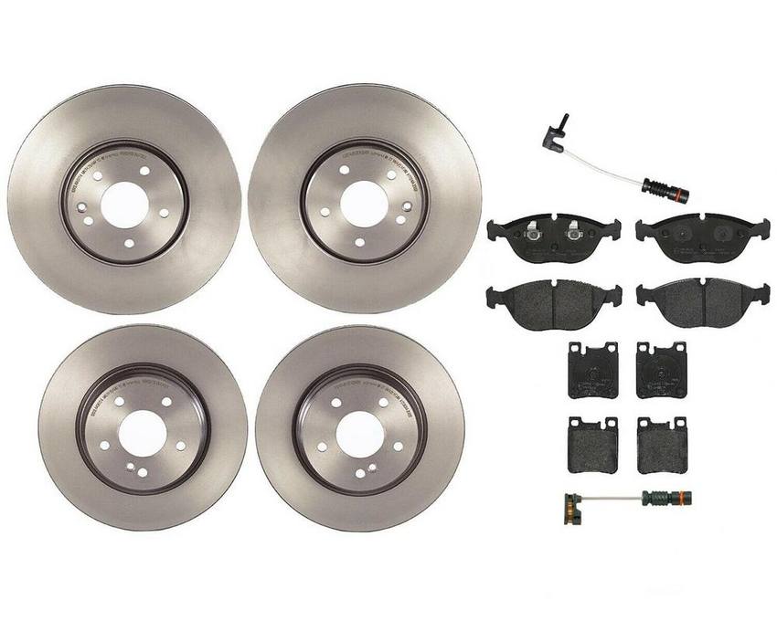 Brembo Brake Pads and Rotors Kit - Front and Rear (330mm/300mm) (Low-Met)